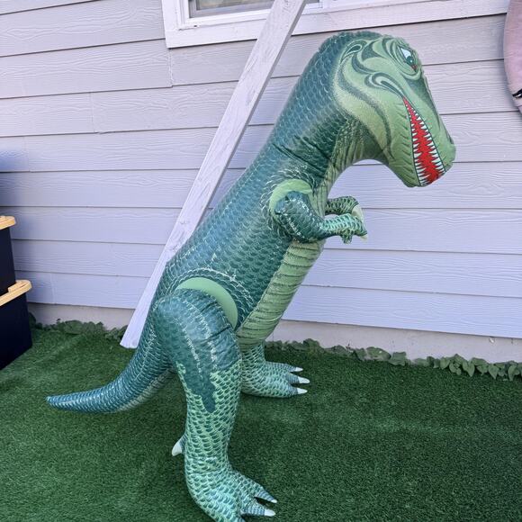 Vintage Intex Tyrannosaurus Inflatable Dinosaur 55in Tall T-Rex 1987 Giant Toy - Picture 2 of 12